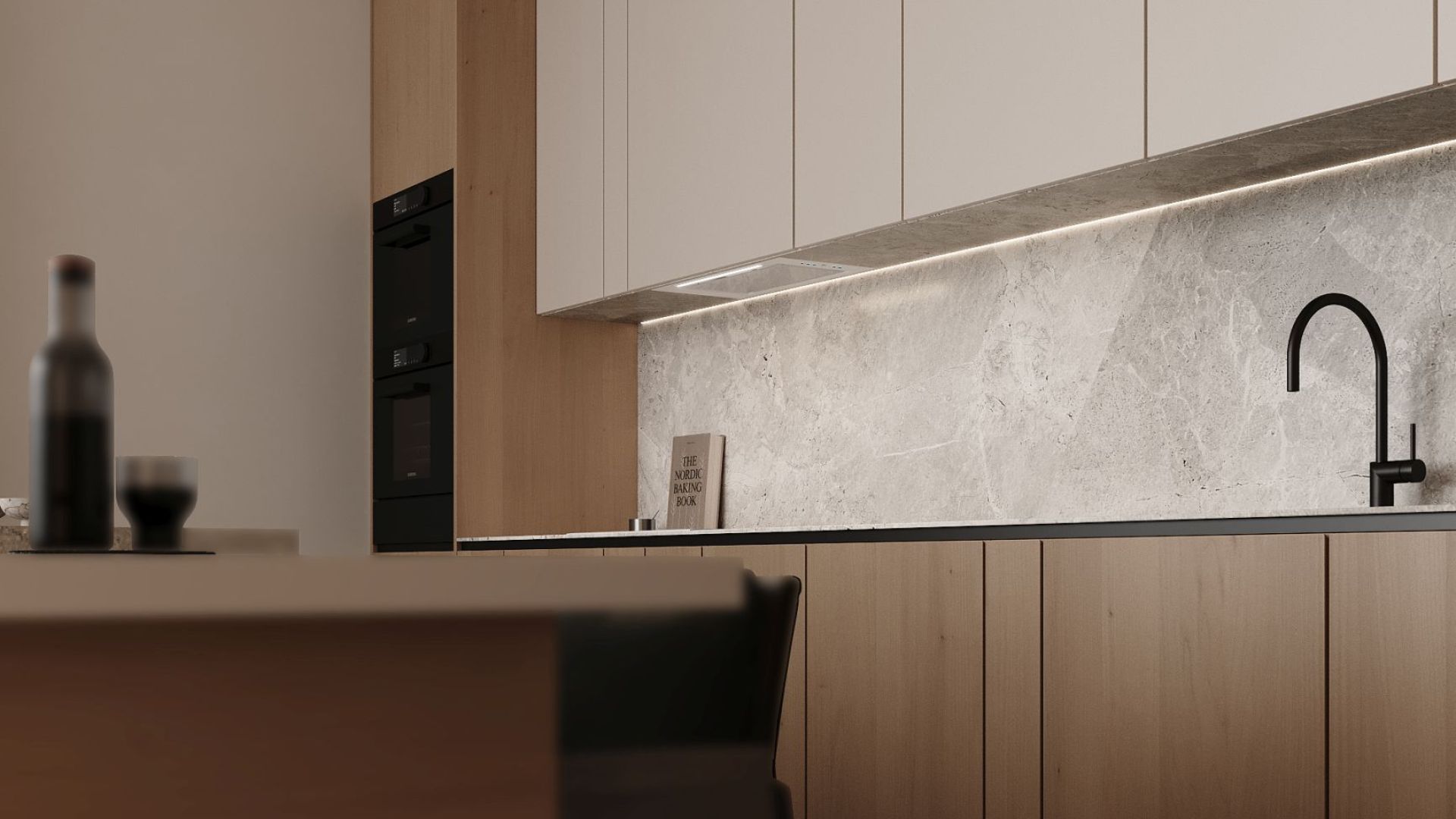 Витяжка вбудована Micra White Matt - Білий матовий - Візуалізації 8