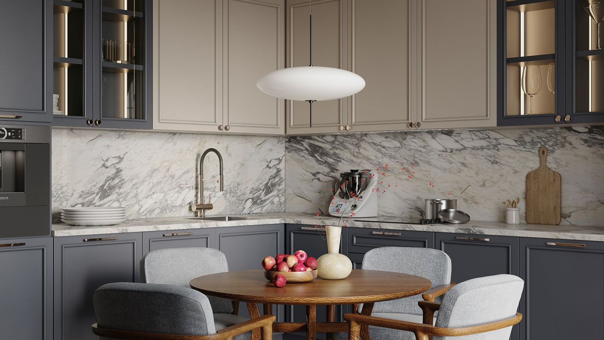 Витяжка вбудована Micra White Matt 120 cm - Білий матовий - Візуалізації 5