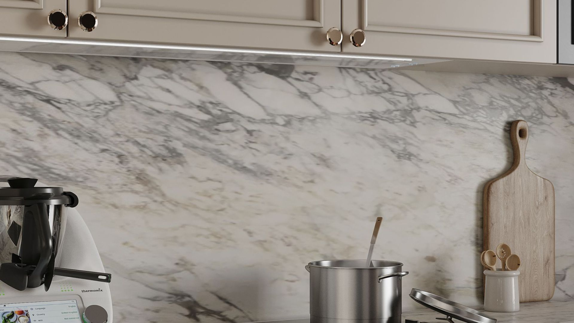 Витяжка вбудована Micra White Matt 120 cm - Білий матовий - Візуалізації 6