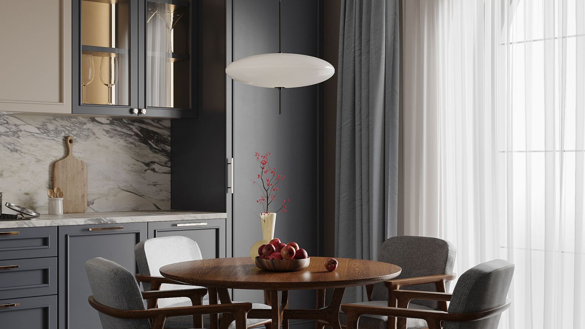 Витяжка вбудована Micra White Matt 120 cm - Білий матовий - Візуалізації 7