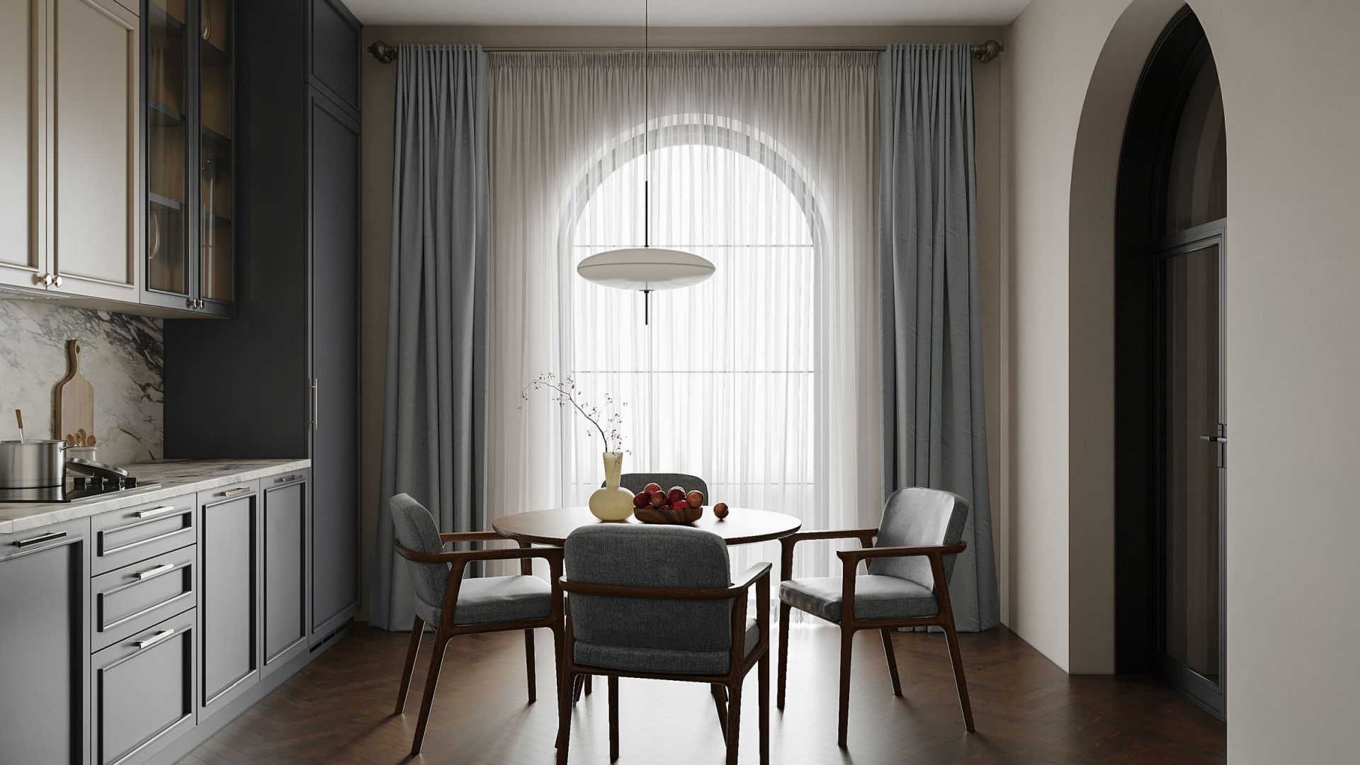 Витяжка вбудована Micra White Matt 120 cm - Білий матовий - Візуалізації 9