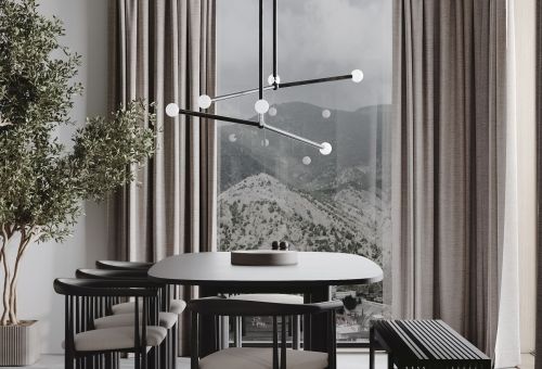  - Quadro Cage Asymmetric Glass Black Matt