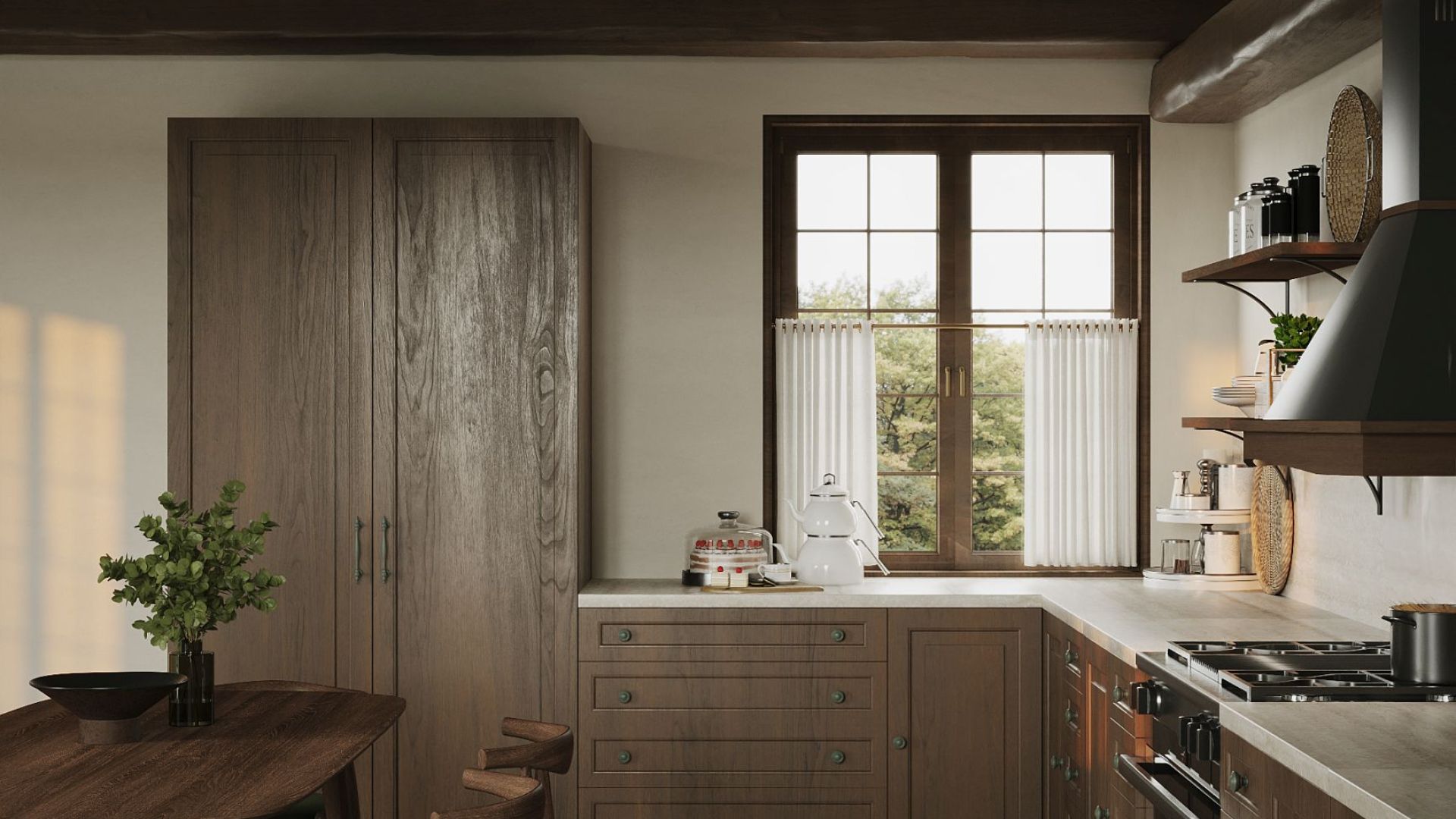 Витяжка рустикальна Rustic Black Matt - Чорний мат - Візуалізації 7