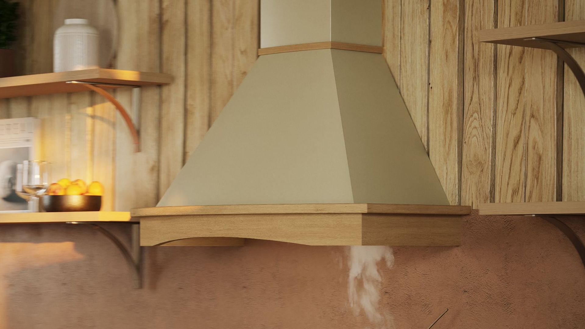 Витяжка рустикальна Rustic - Бежевий - Візуалізації 4