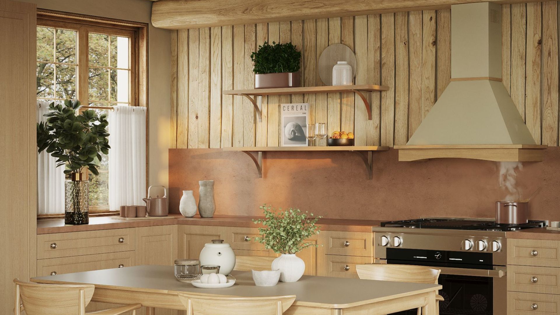 Витяжка рустикальна Rustic - Бежевий - Візуалізації 5