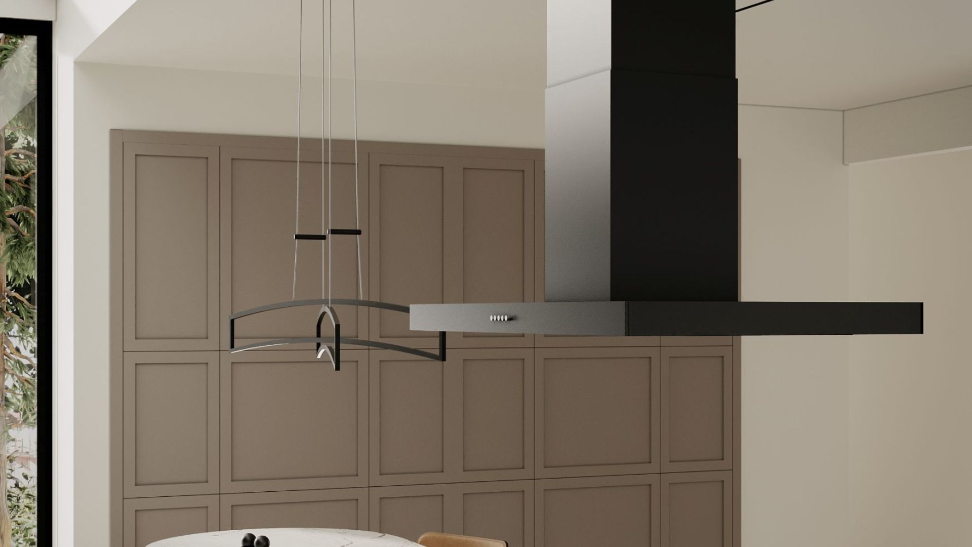 Витяжка острівна Sento Eco Island Black Matt - Чорний мат - Візуалізації 7