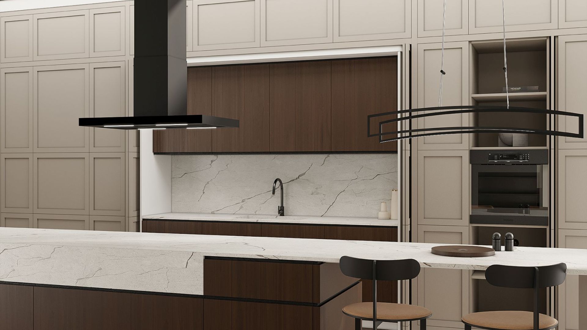 Витяжка острівна Sento Eco Island Black Matt - Чорний мат - Візуалізації 8