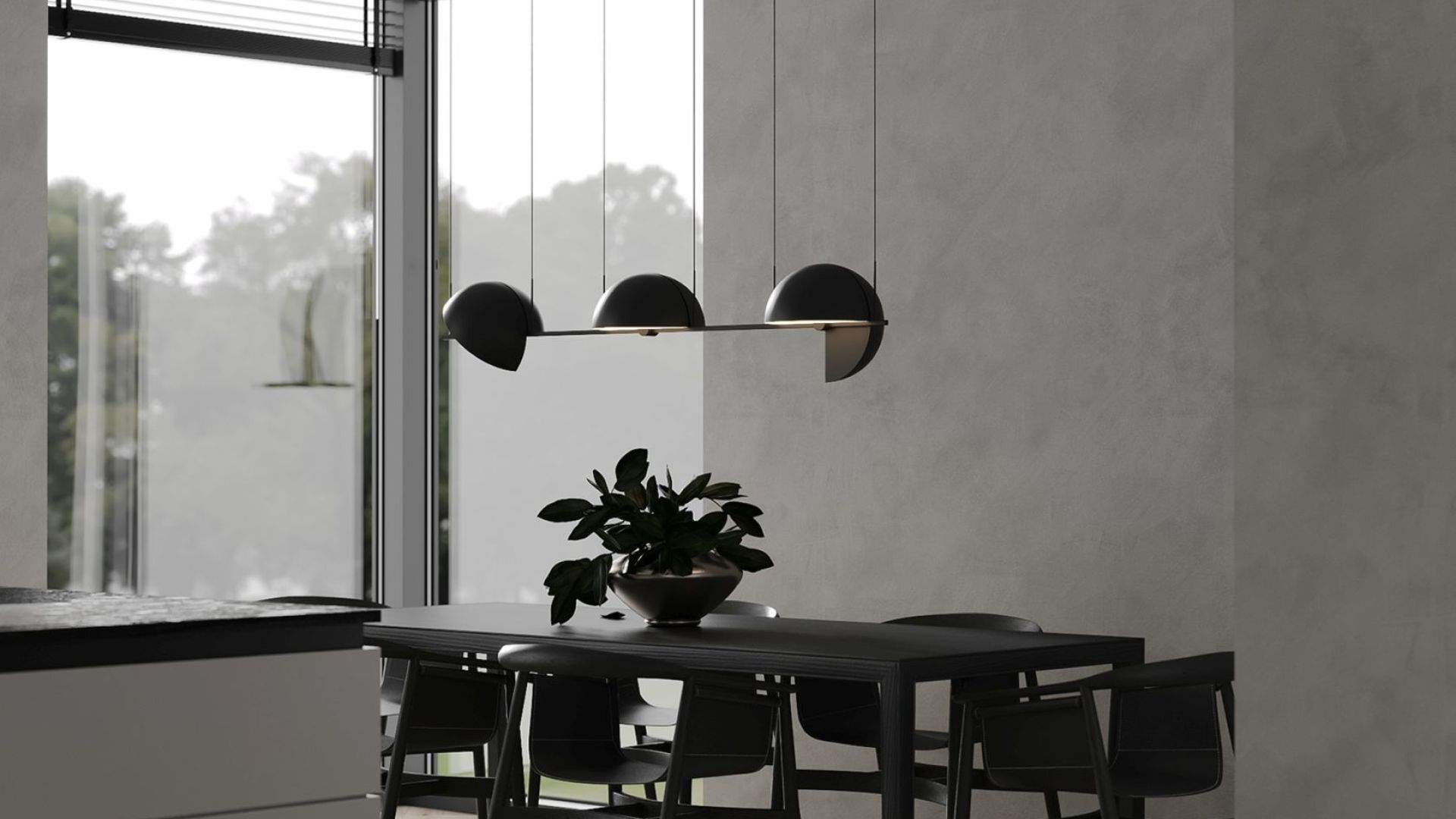 Витяжка пристінна Sento Black Matt - Чорний мат - Візуалізації 6