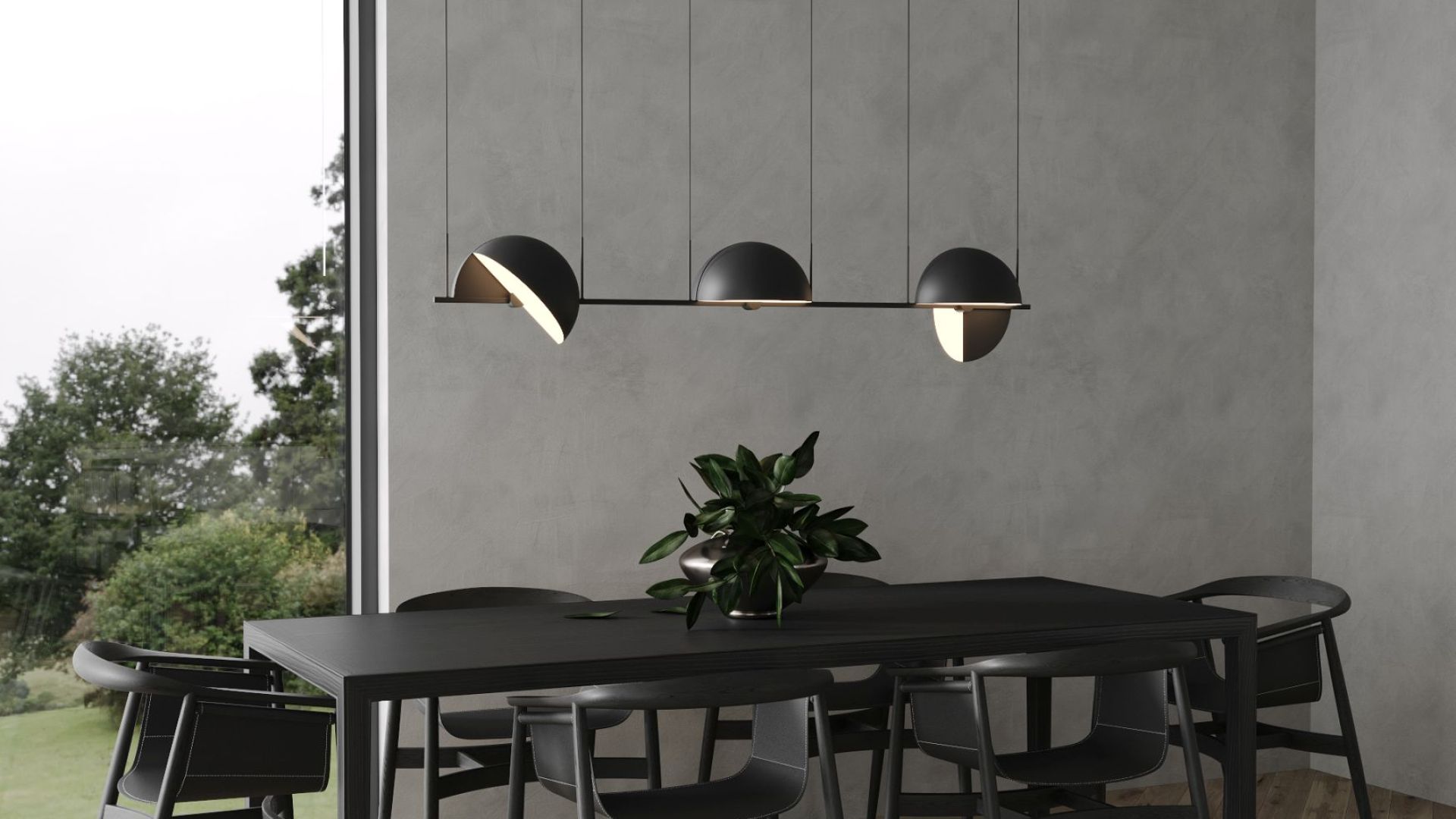 Витяжка пристінна Sento Black Matt - Чорний мат - Візуалізації 8