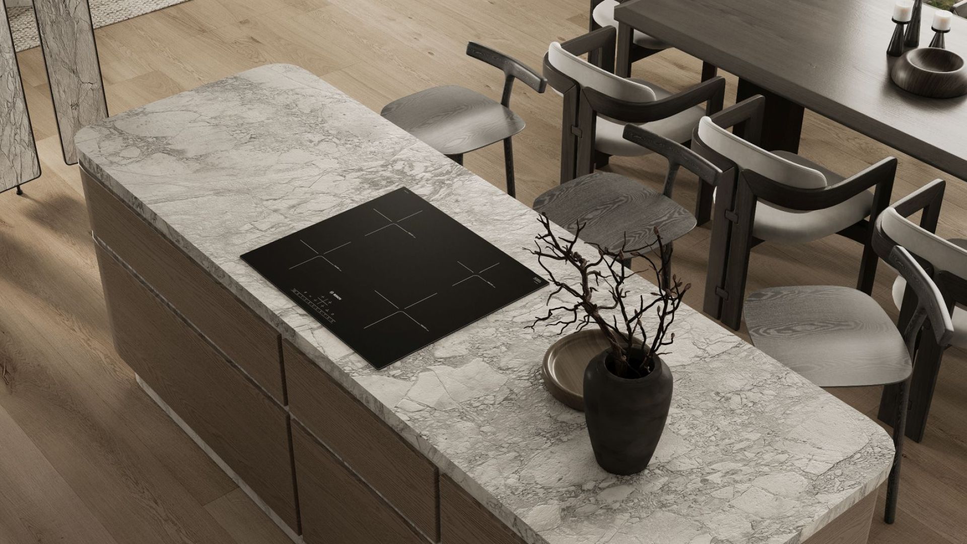 Витяжка острівна Tubo Antracyte - Антрацит - Візуалізації 7