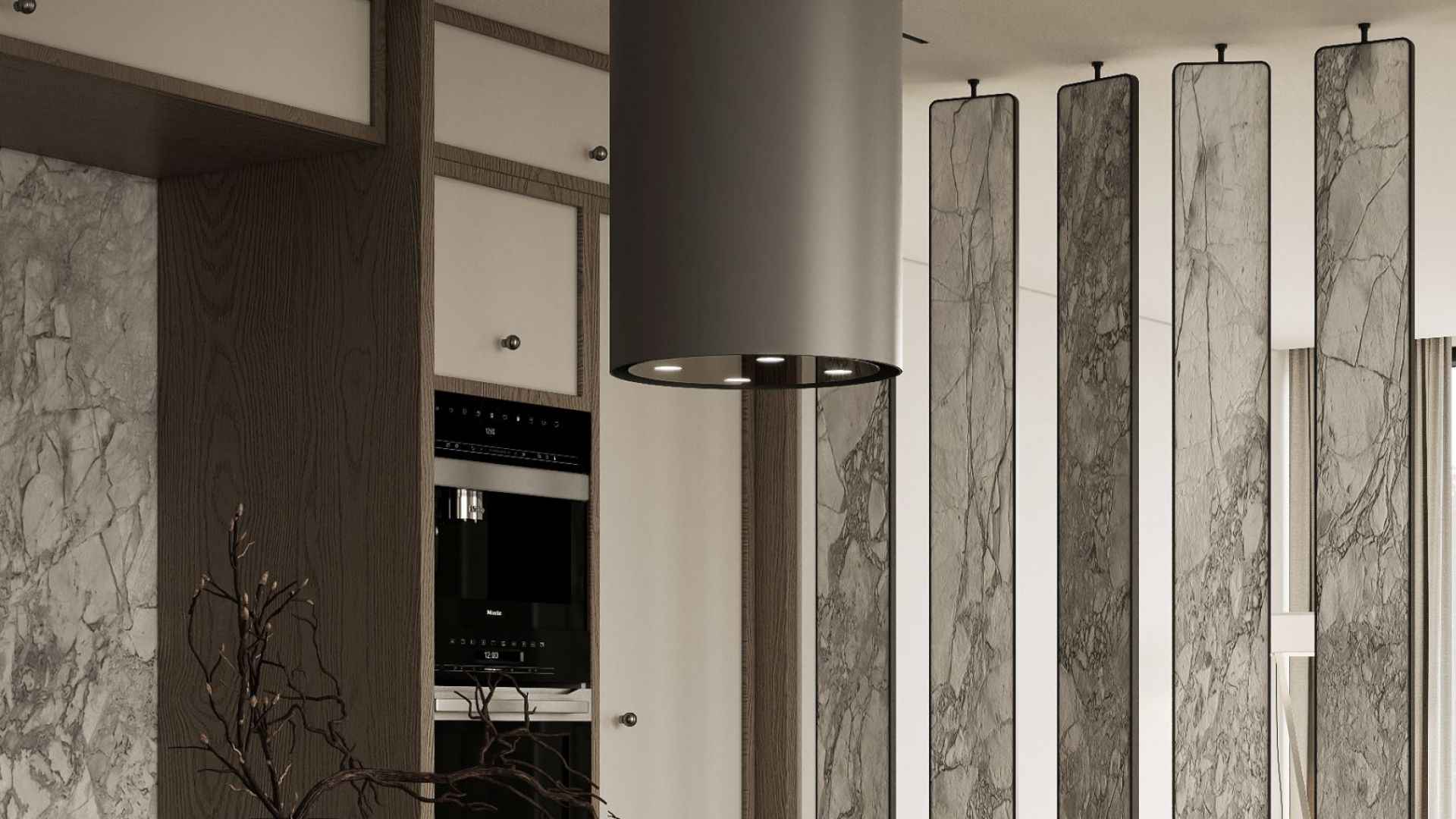 Витяжка острівна Tubo Antracyte - Антрацит - Візуалізації 8