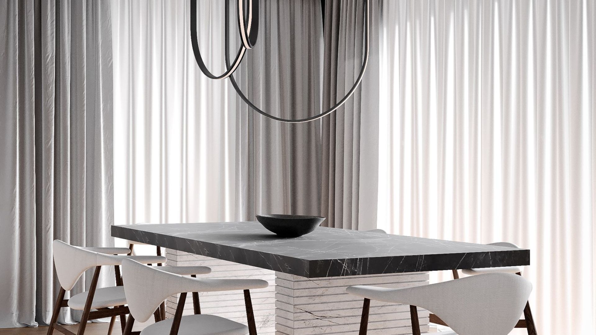 Витяжка острівна Tubo Black Matt - Чорний мат - Візуалізації 9