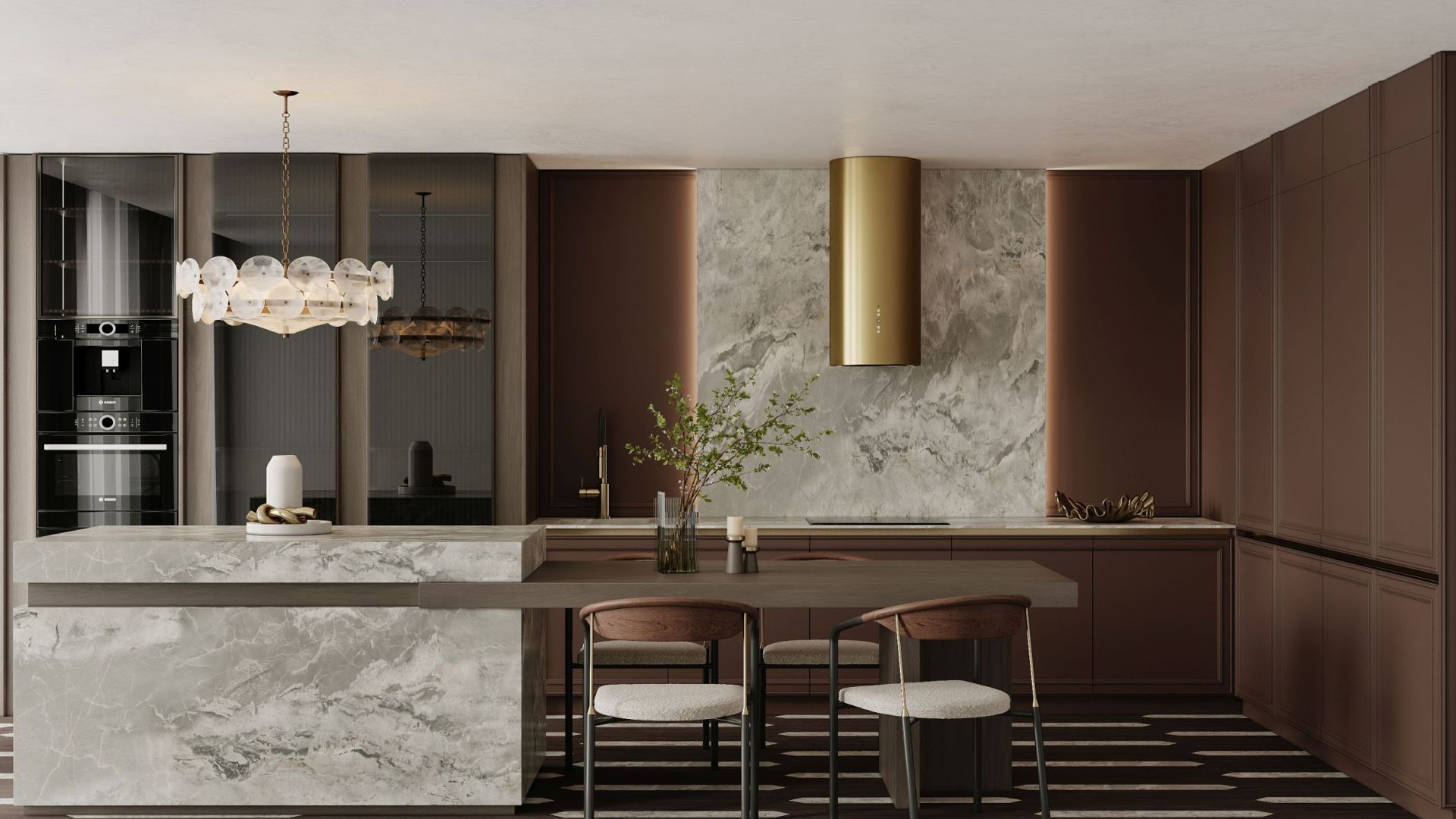 Витяжка пристінна Cylindro OR Gold BLDC - Золото - Візуалізації 7