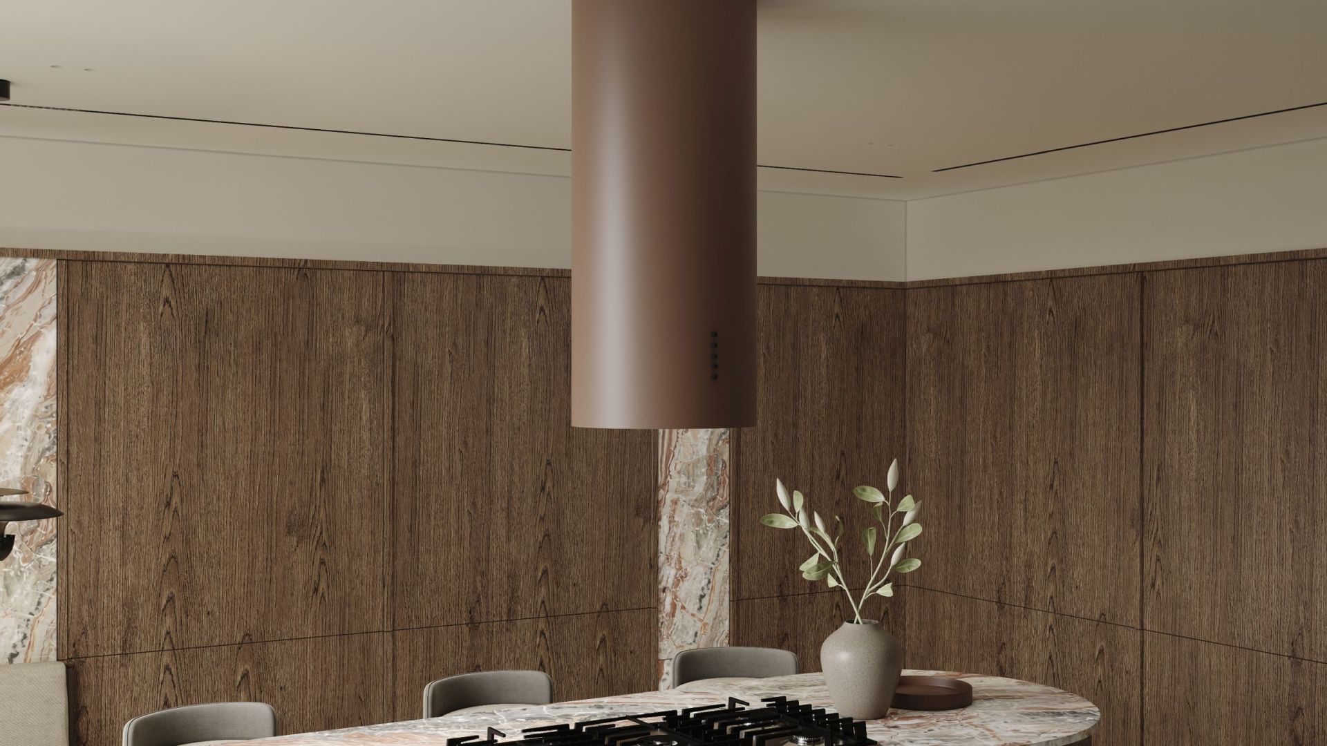Витяжка острівна Cylindro Eco Dusty Rose - Dusty Rose - Візуалізації 8