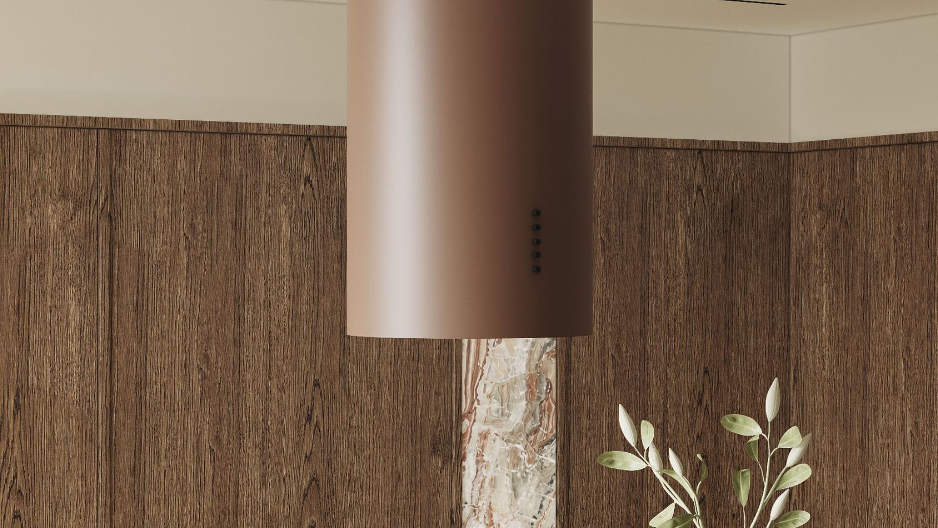 Витяжка острівна Cylindro Eco Dusty Rose - Dusty Rose - Візуалізації 9