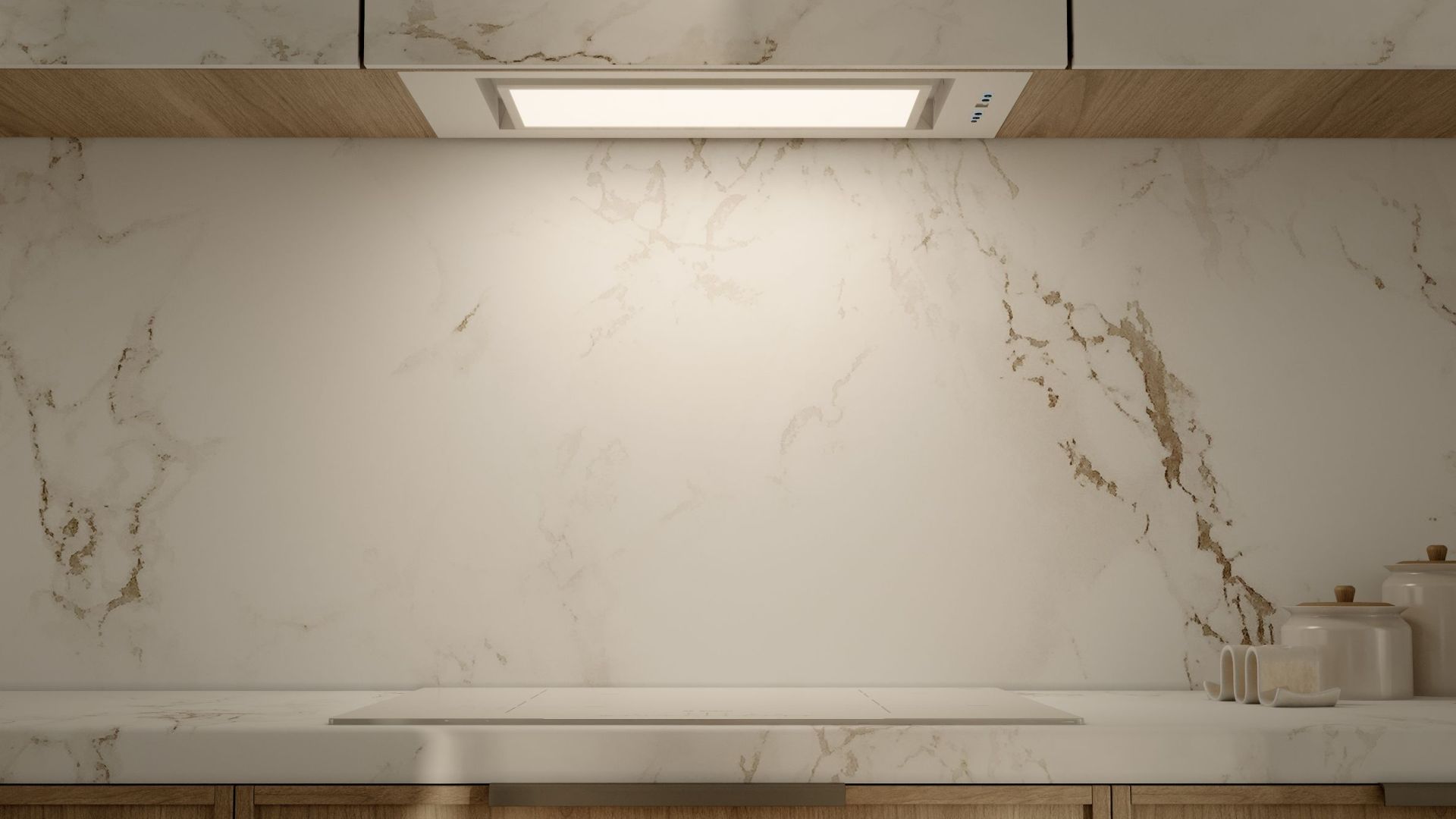 Витяжка вбудована Artis Gesture Control White Matt - Білий матовий - Візуалізації