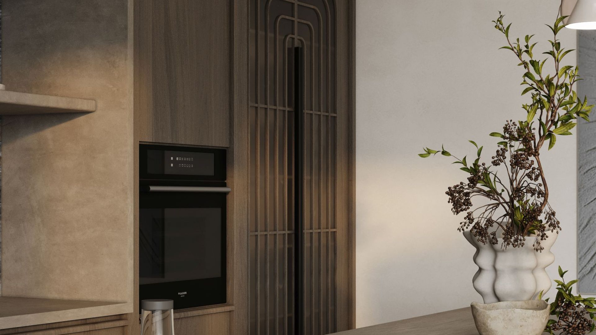 Витяжка острівна Voliera N2 White Gesture Control - Білий матовий - Візуалізації 7