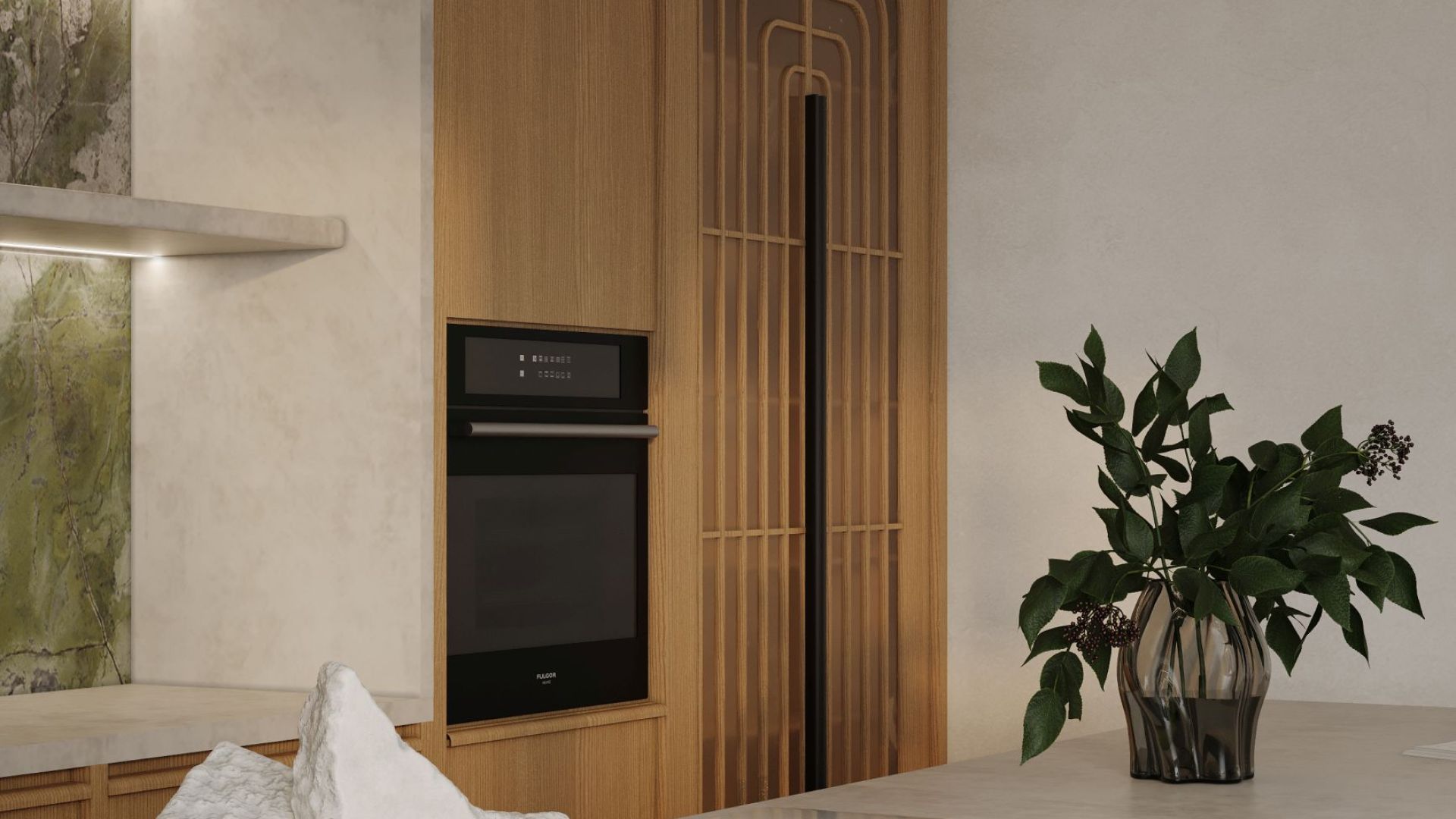 Витяжка острівна Voliera N3 White Gesture Control - Білий матовий - Візуалізації 9
